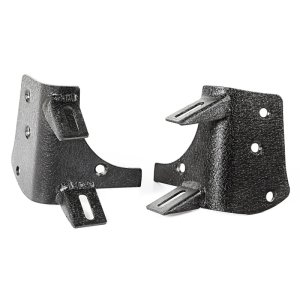 Jeep Wrangler Light Mounts - Dual A-Pillar - Rugged Ridge - Textured Black - `97-`06